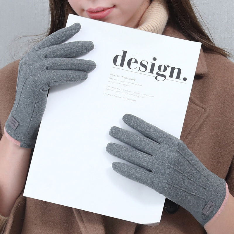 Wholesale DeRong Autumn and Winter Single Layer Thin Driving Touch Screen Gloves